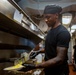 USS Ronald Reagan (CNV 76) Sailors prepare breakfast in the wardroom