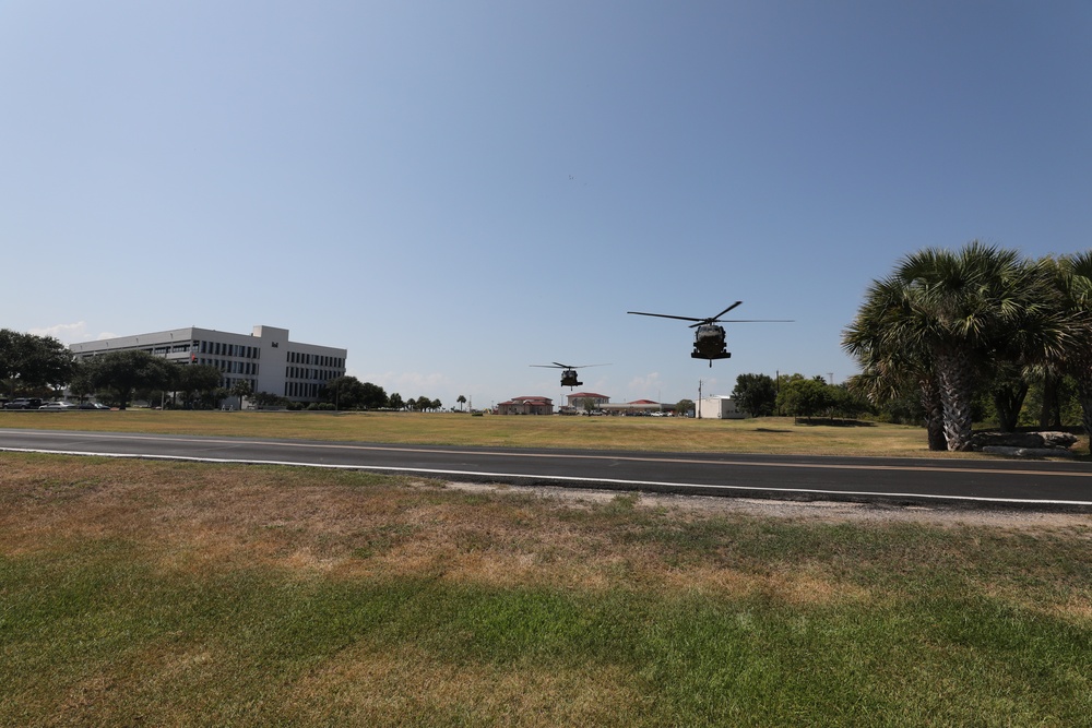 Galveston District flies to Conroe Army Reserve Center with 1-158 AHB Ghostriders