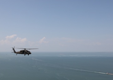 Galveston District flies to Conroe Army Reserve Center with 1-158 AHB Ghostriders