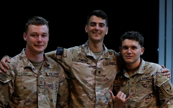 Airborne U.S Army Infantrymen and Australian Defence Force Execute a Tactical Night Jump during Talisman Sabre 23