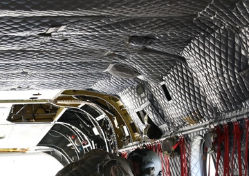 CH-47 Chinook helicopter preflight check