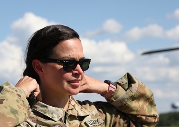 CH-47 Chinook helicopter preflight check