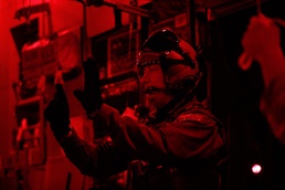 Airborne U.S Army Infantrymen and Australian Defence Force Execute a Tactical Night Jump during Talisman Sabre 23