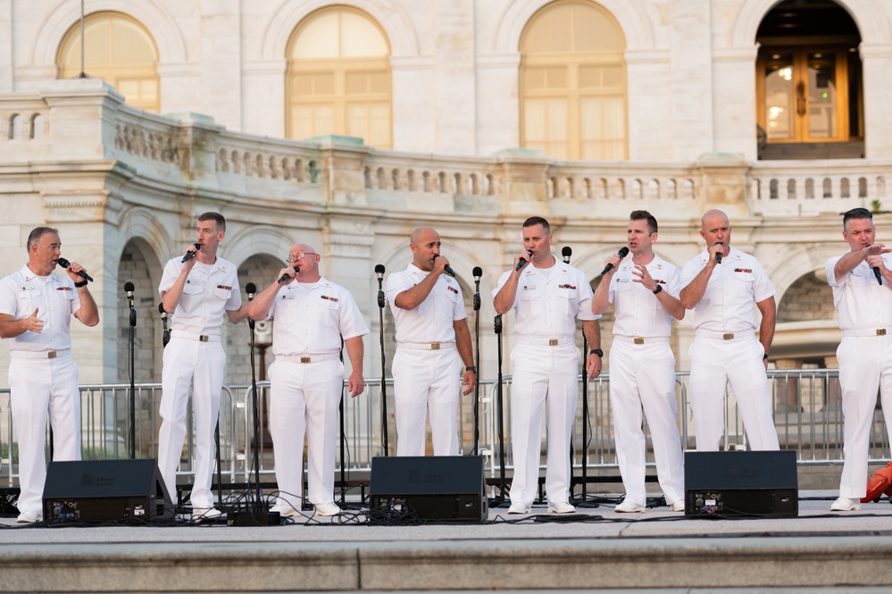 United States Navy Band Sea Chanters at the U.S. Capitol Building