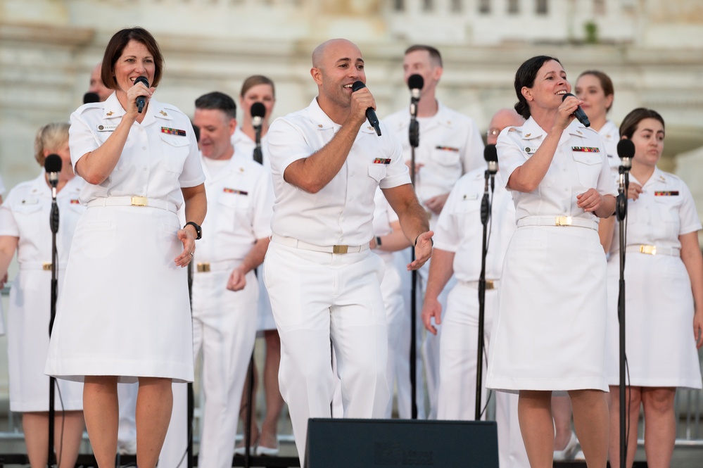 United States Navy Band Sea Chanters at the U.S. Capitol Building