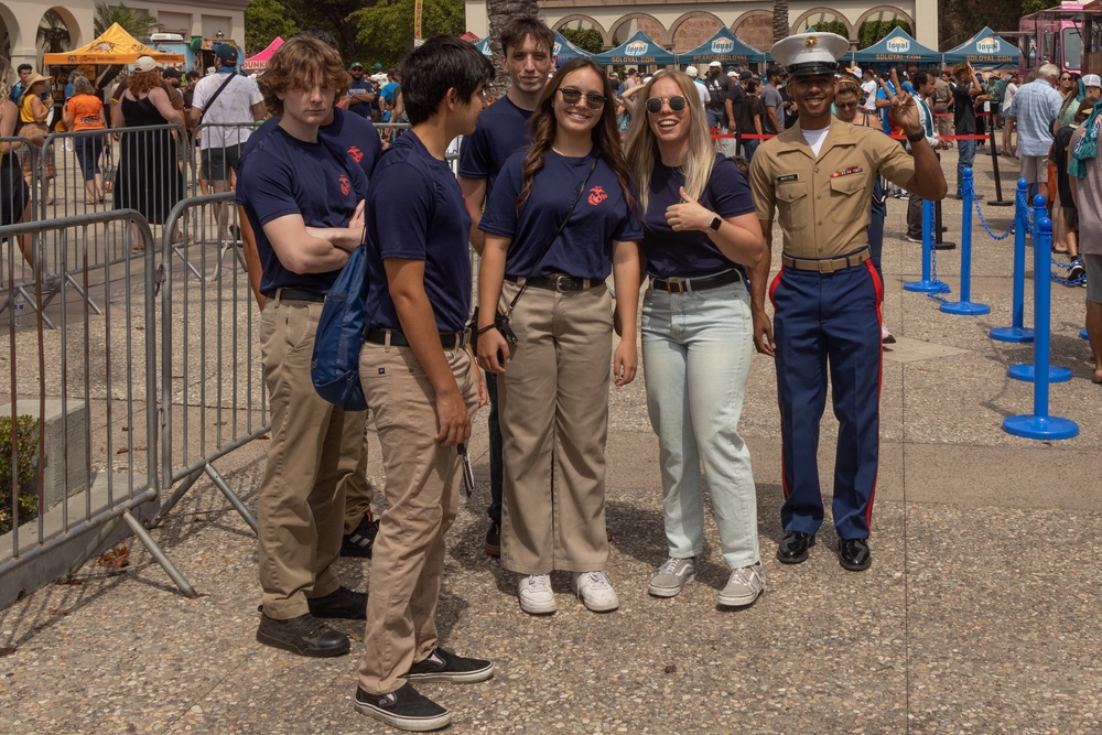 Marine Corps Poolees Swear In at Torero Stadium