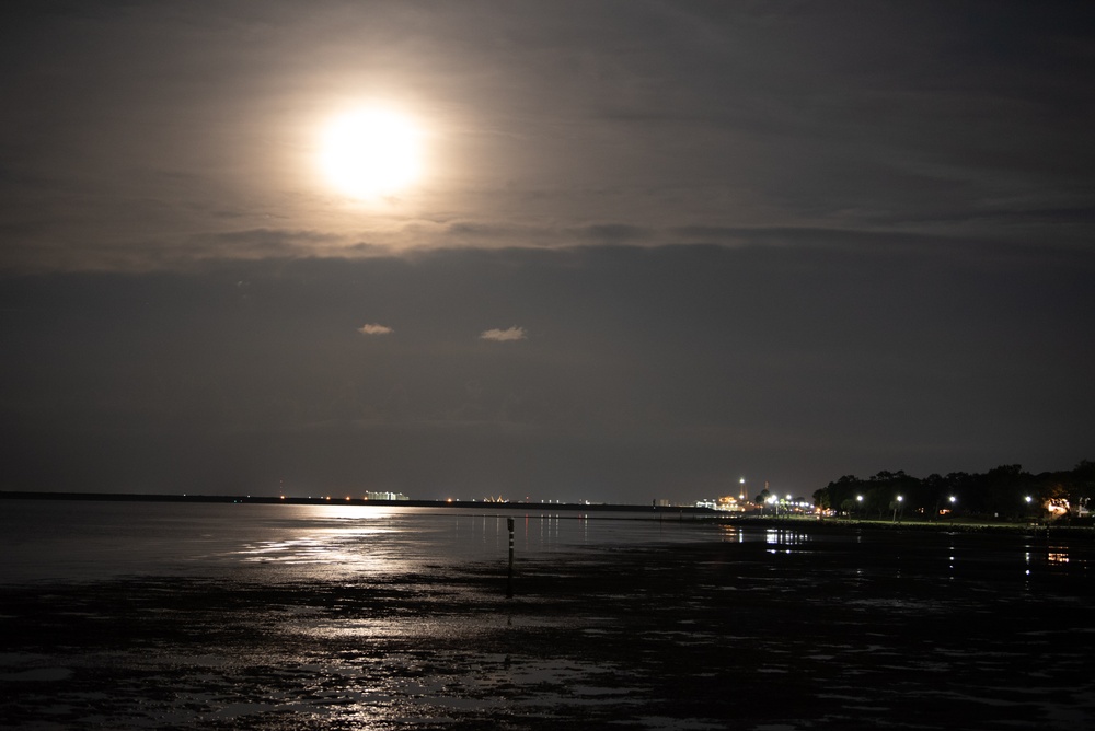 Sunsets and the Super Moon at MacDill