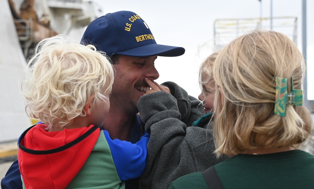 Coast Guard Cutter Bertholf returns home after 120-day Bering Sea patrol