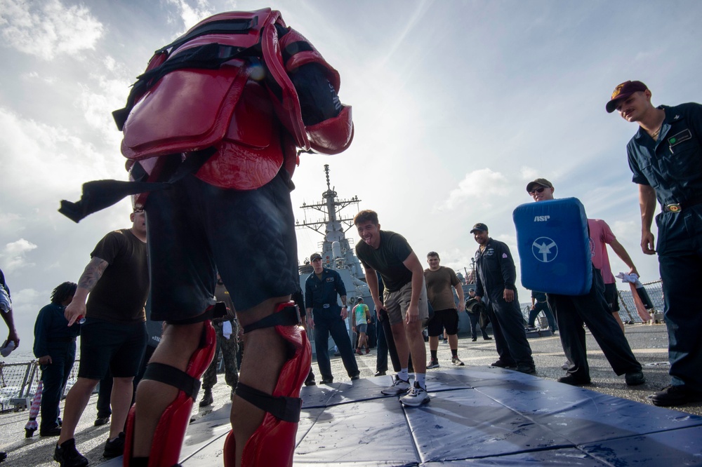 USS Paul Hamilton OC Spray Course