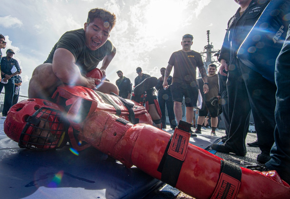 USS Paul Hamilton OC Spray Course