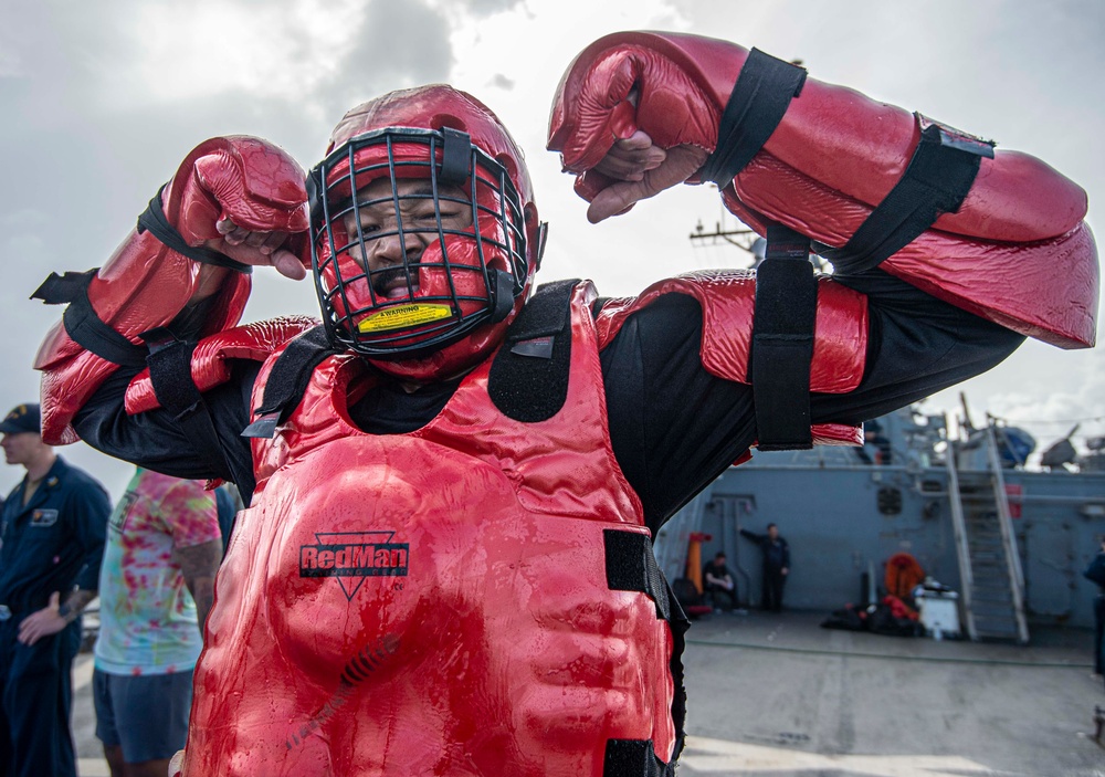 USS Paul Hamilton OC Spray Course