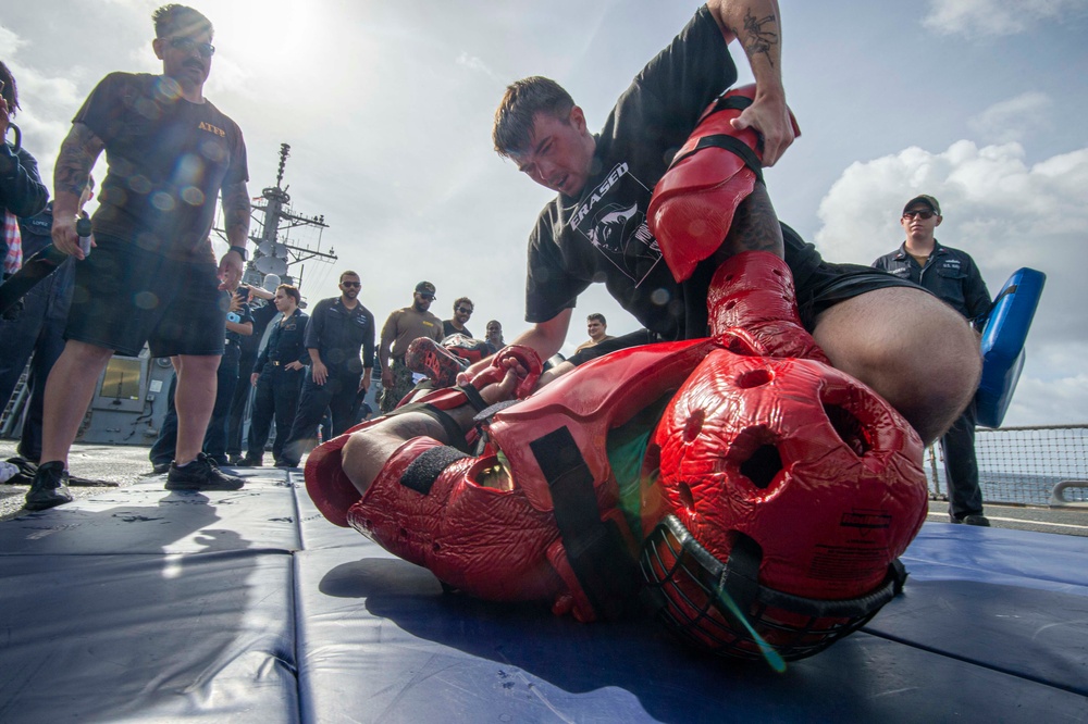 USS Paul Hamilton OC Spray Course