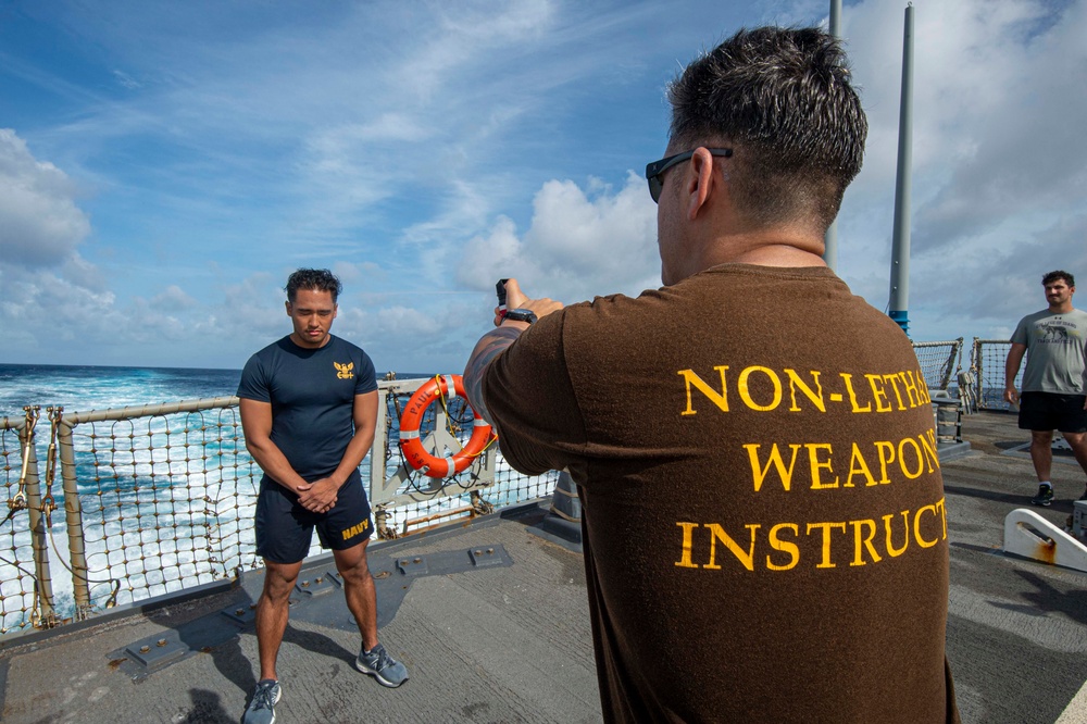 USS Paul Hamilton OC Spray Course