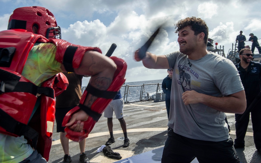 USS Paul Hamilton OC Spray Course