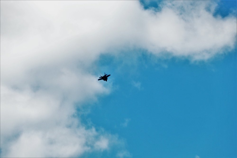 Wisconsin’s Air National Guard, Army National Guard combine in practice show at airport at Fort McCoy