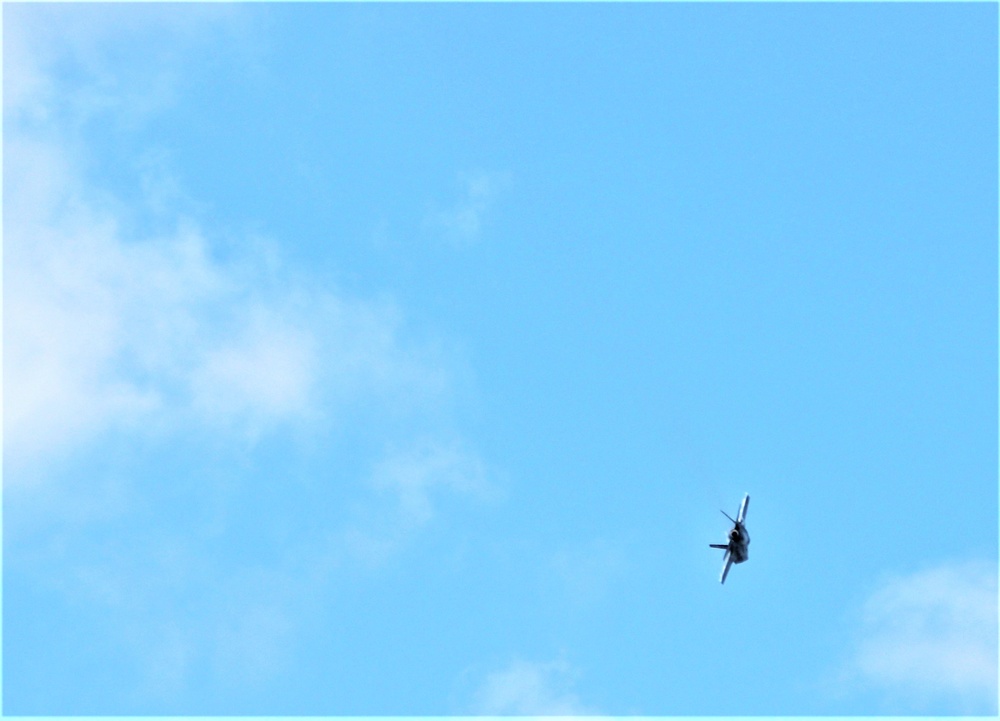 Wisconsin’s Air National Guard, Army National Guard combine in practice show at airport at Fort McCoy