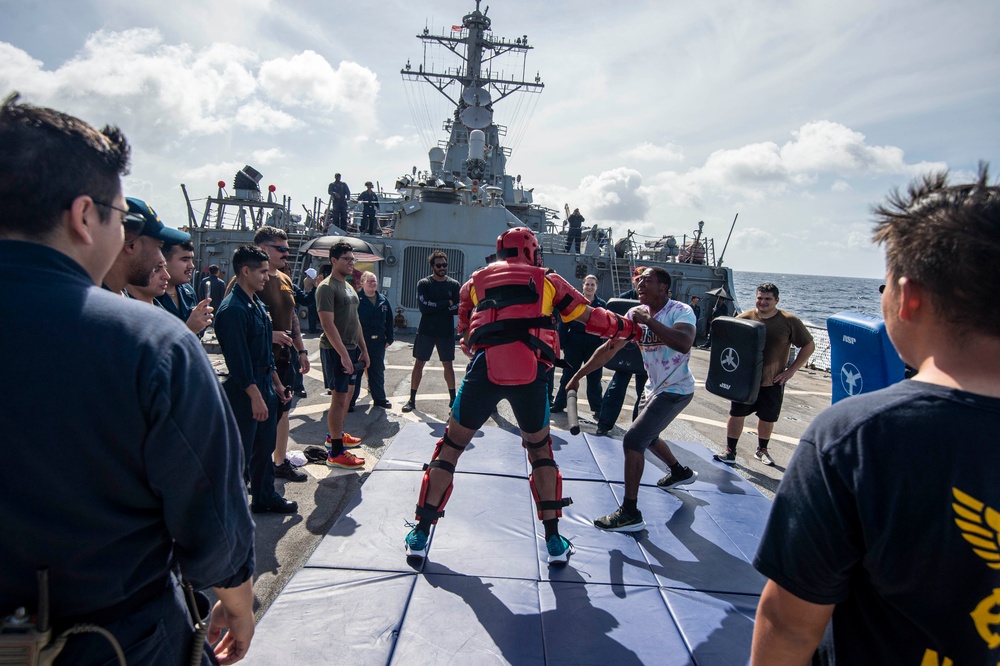 USS Paul Hamilton OC Spray Course