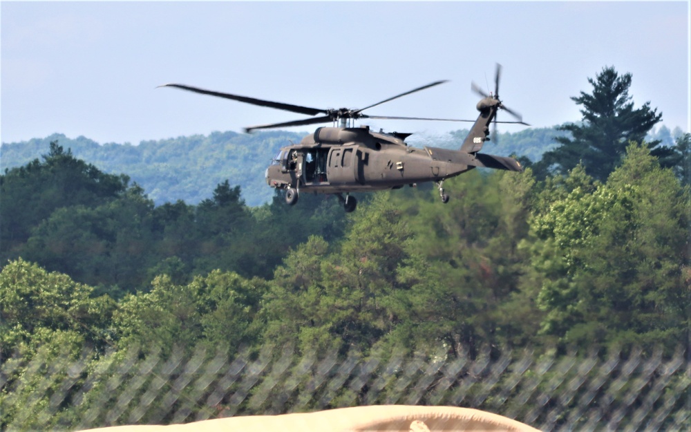 Wisconsin’s Air National Guard, Army National Guard combine in practice show at airport at Fort McCoy