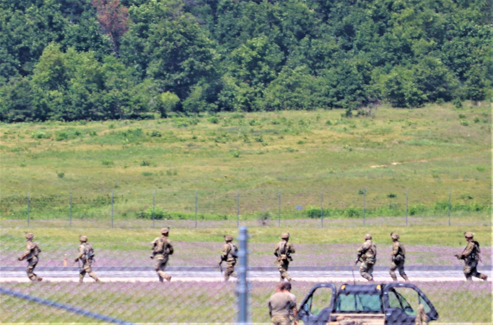 Wisconsin’s Air National Guard, Army National Guard combine in practice show at airport at Fort McCoy