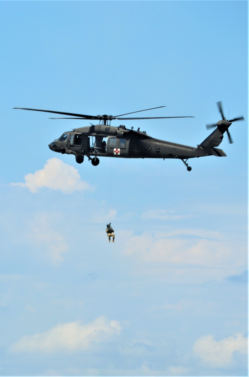 Wisconsin’s Air National Guard, Army National Guard combine in practice show at airport at Fort McCoy