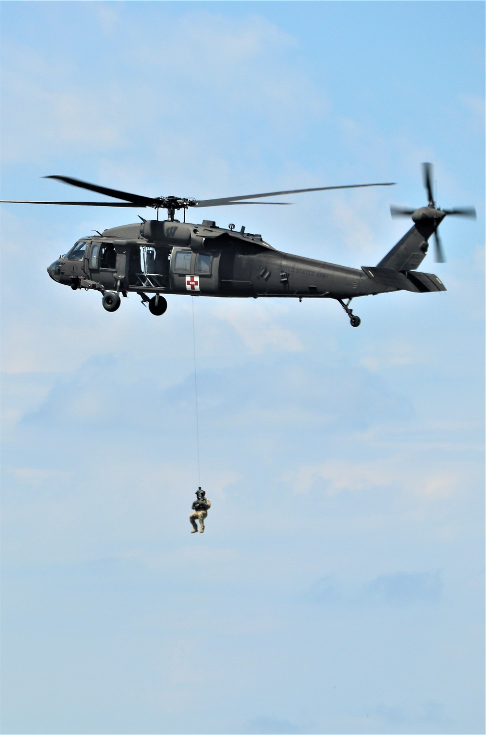 Wisconsin’s Air National Guard, Army National Guard combine in practice show at airport at Fort McCoy