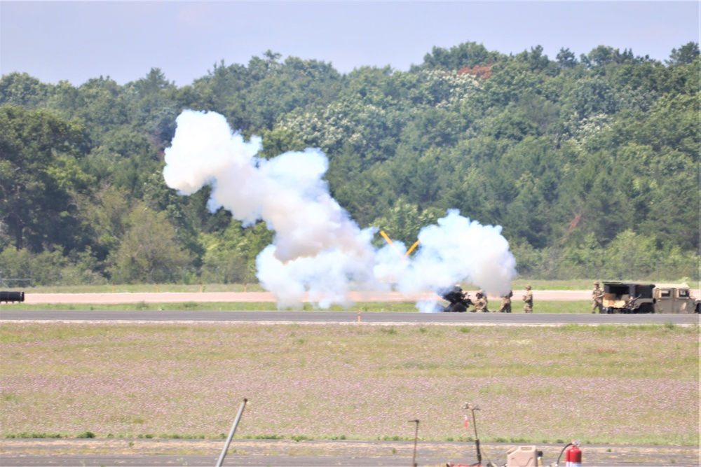 Wisconsin’s Air National Guard, Army National Guard combine in practice show at airport at Fort McCoy