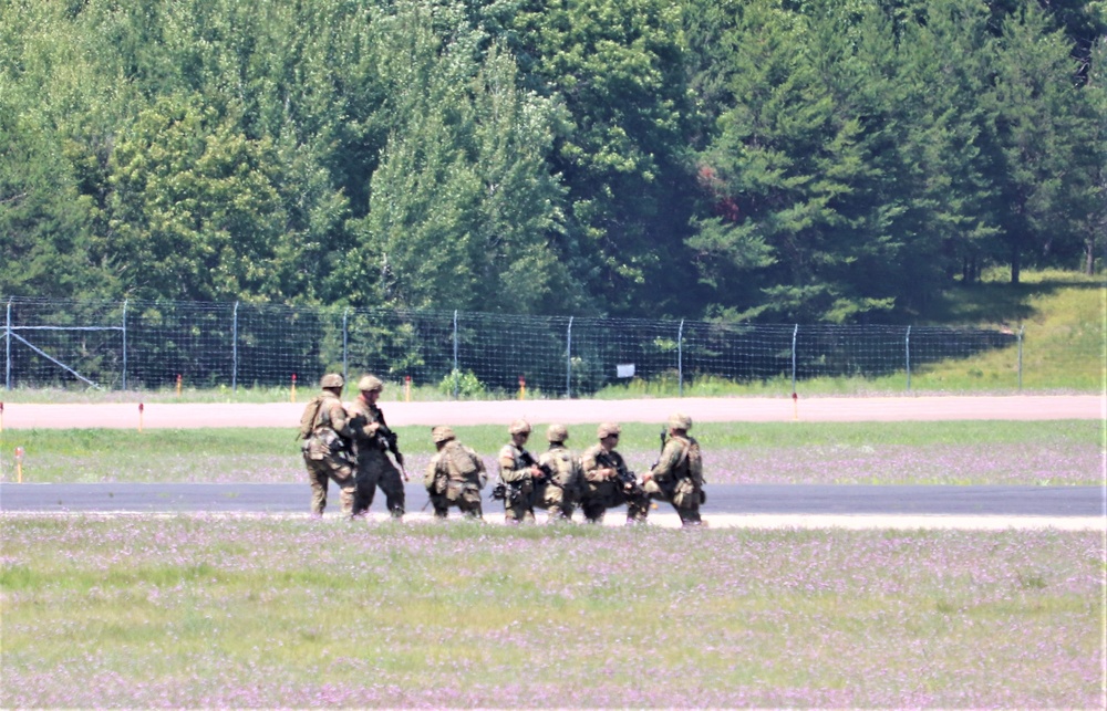 Wisconsin’s Air National Guard, Army National Guard combine in practice show at airport at Fort McCoy