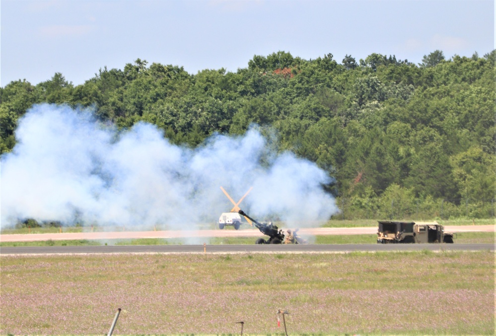 Wisconsin’s Air National Guard, Army National Guard combine in practice show at airport at Fort McCoy