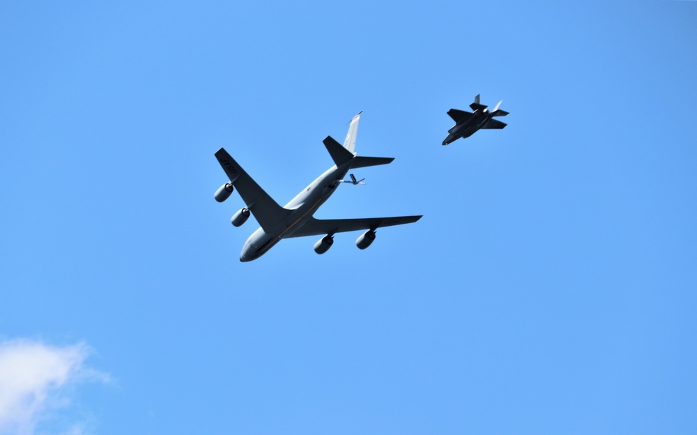 Wisconsin’s Air National Guard, Army National Guard combine in practice show at airport at Fort McCoy