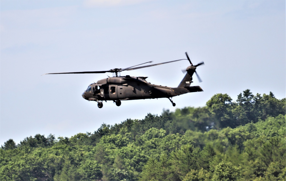 Wisconsin’s Air National Guard, Army National Guard combine in practice show at airport at Fort McCoy