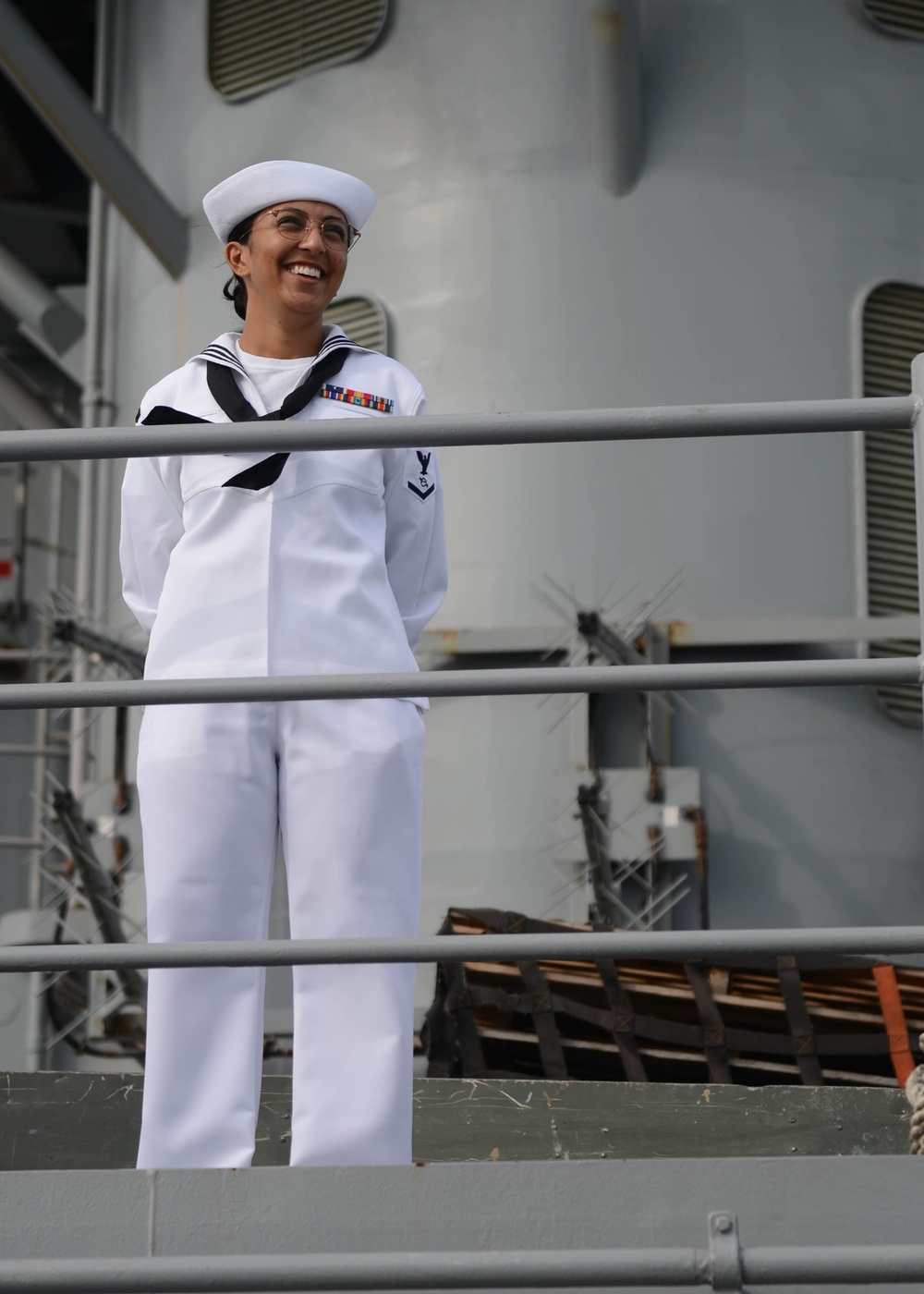 Blue Ridge and 7th Fleet Sailors Man the Rails in Brunei
