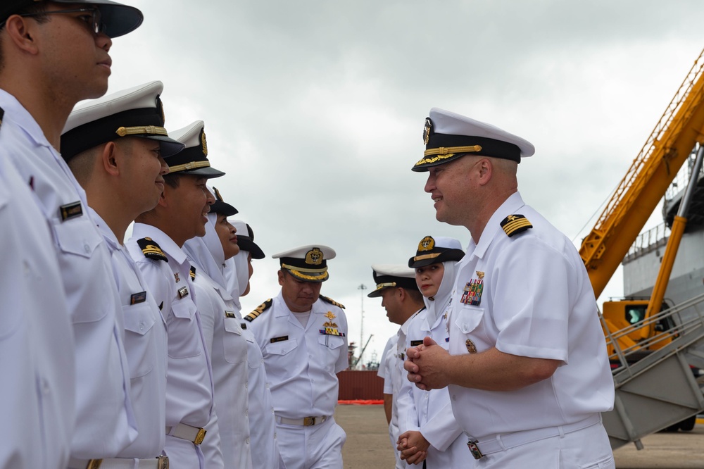 Building friendships! The Blue Ridge triad meets members of the Brunei Navy
