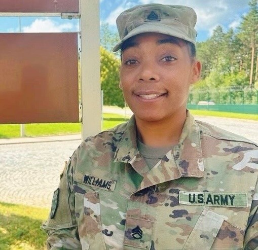 Staff Sgt. Lenee Williams, veterinary food inspector and noncommissioned officer in charge of the Stuttgart Veterinary Treatment Facility, continues to reach personal goals.