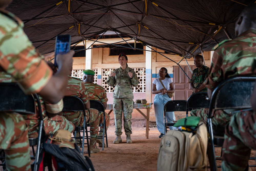 Benin Armed Forces soldiers complete civil affairs engagement