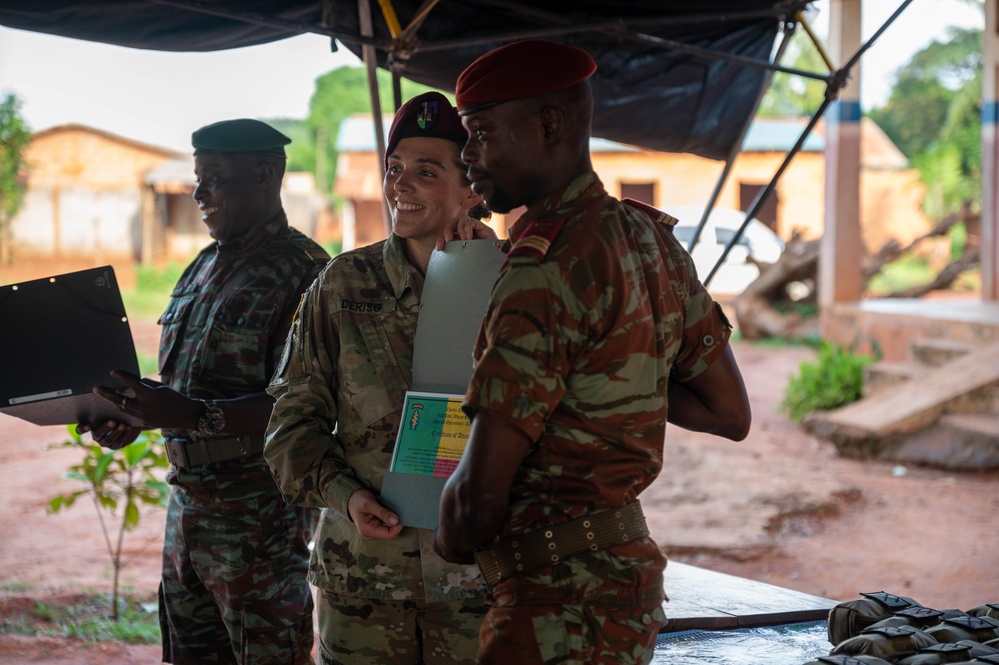 Benin Armed Forces soldiers complete civil affairs engagement