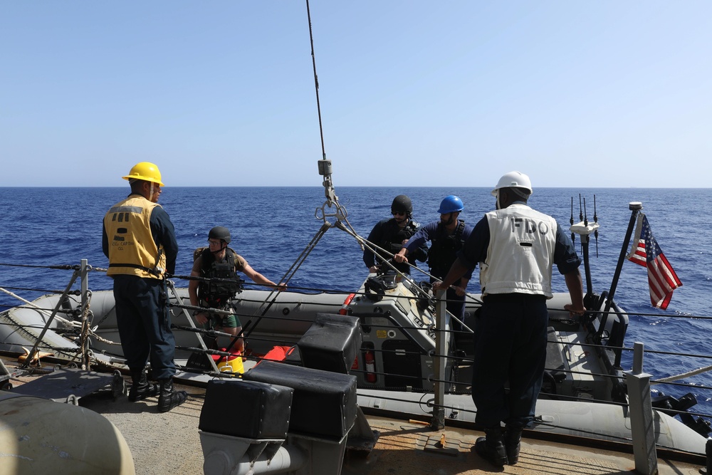 Sailors Lower RHIB