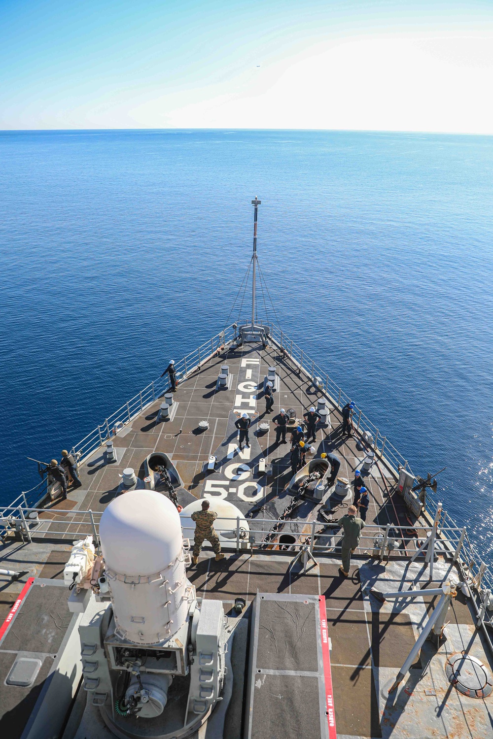 USS Carter Hall Departs Souda Bay, Greece