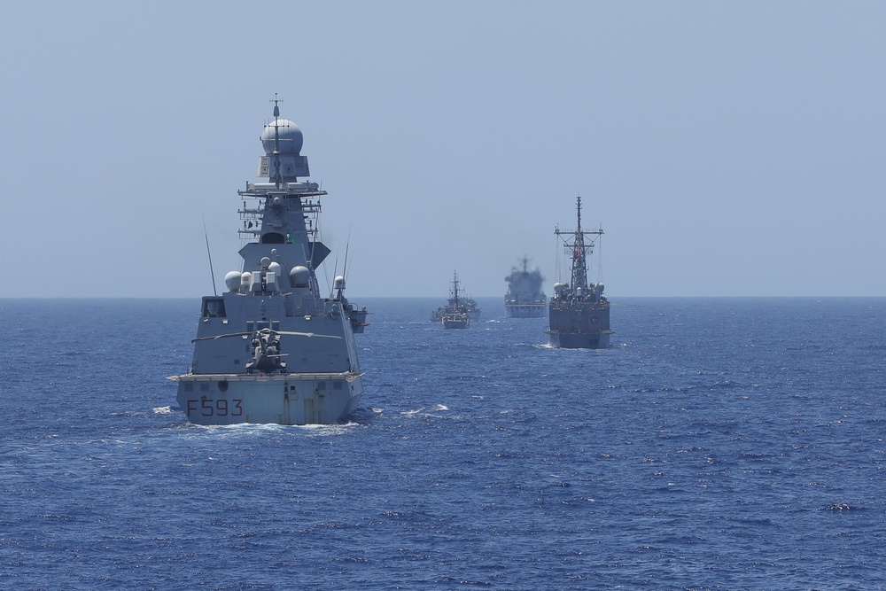 NATO Ships In Formation