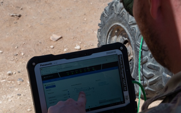 332d ECS sets up communications flyaway kit