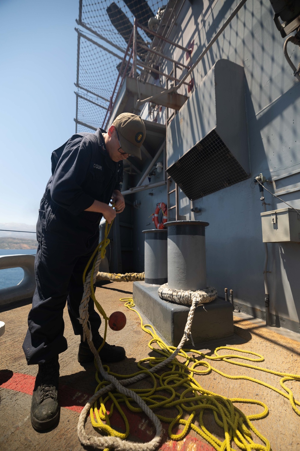 Bataan Departs Souda Bay, Greece.
