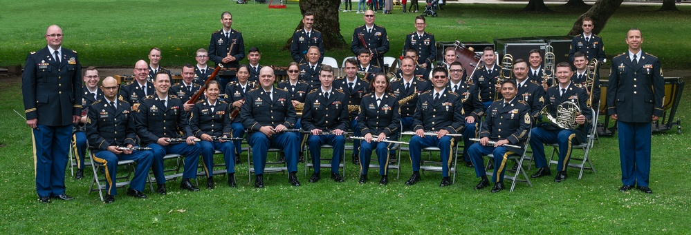 234 Army Band concert performance at Heidelberg Castle