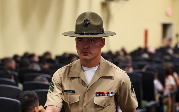 Sgt. Brown Drill Instructor School Graduation