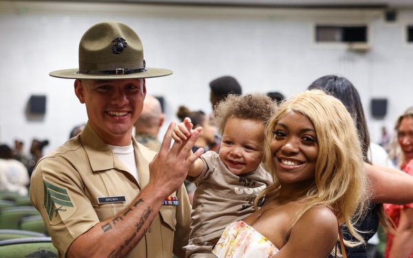 Sgt. Brown Drill Instructor School Graduation
