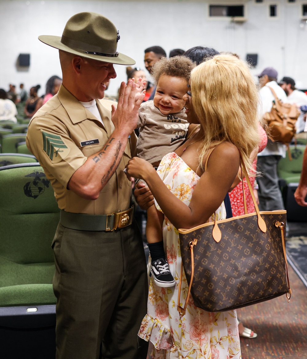 Sgt. Brown Drill Instructor School Graduation