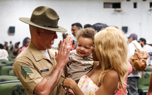 Sgt. Brown Drill Instructor School Graduation