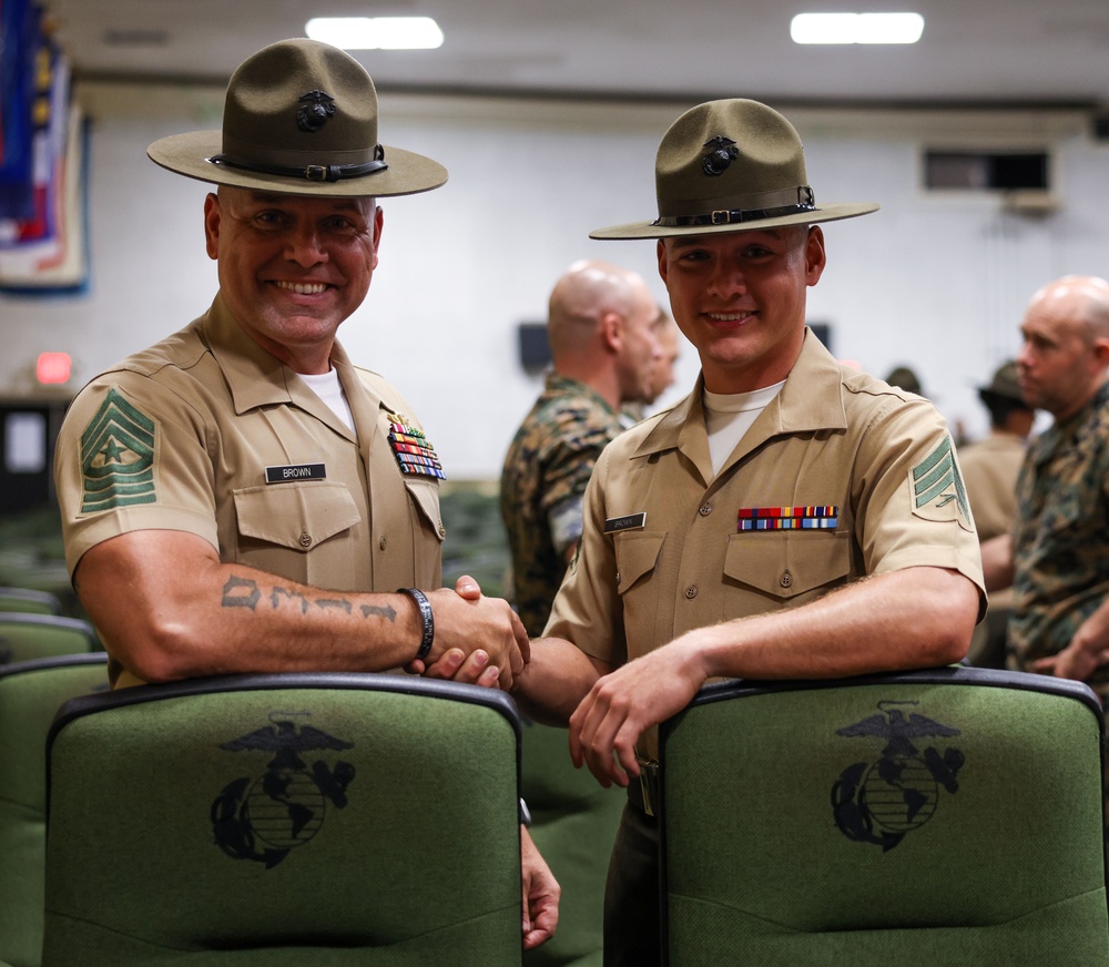 Sgt. Brown Drill Instructor School Graduation