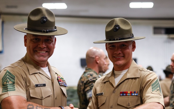 Sgt. Brown Drill Instructor School Graduation