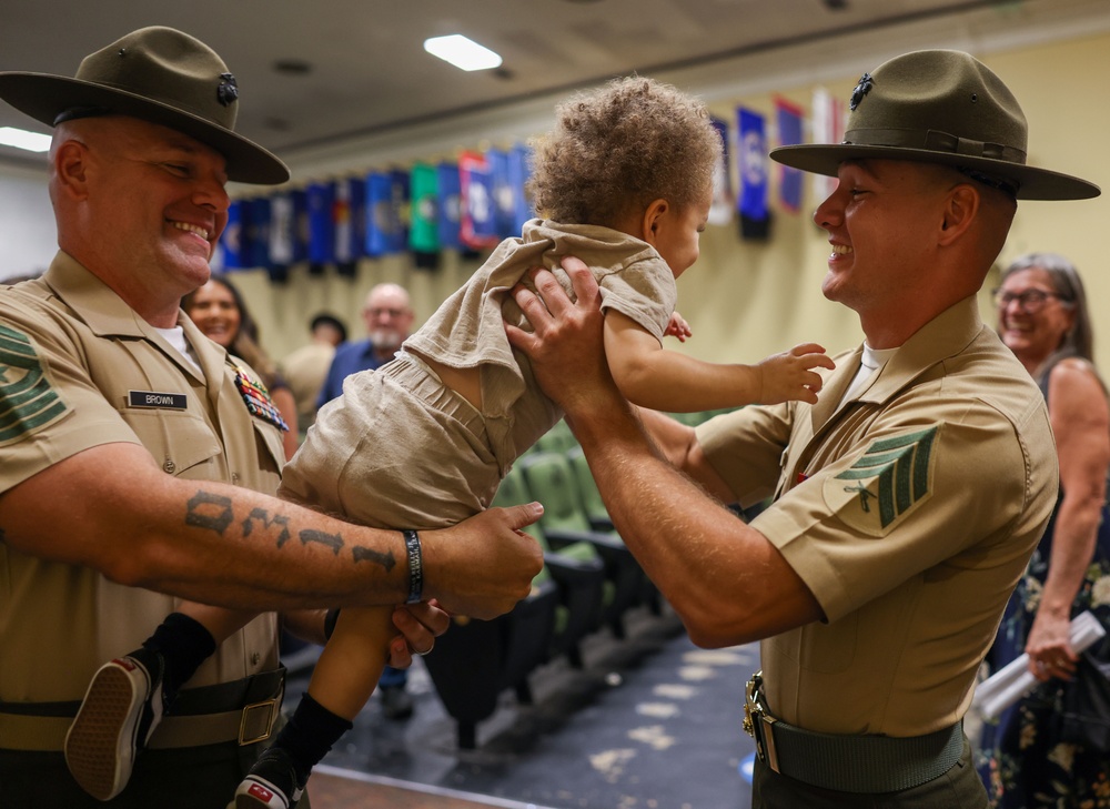 Sgt. Brown Drill Instructor School Graduation