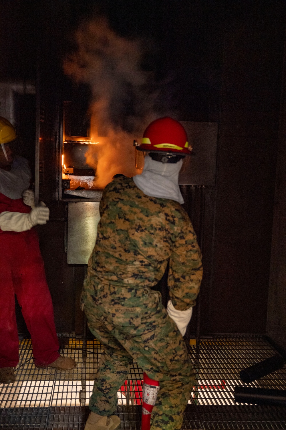 Naval Reserve Officers Training Corps (NRTOC) New Student Indoctrination (NSI) Cycle 3 Firefighting Training