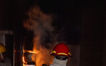 Naval Reserve Officers Training Corps (NRTOC) New Student Indoctrination (NSI) Cycle 3 Firefighting Training
